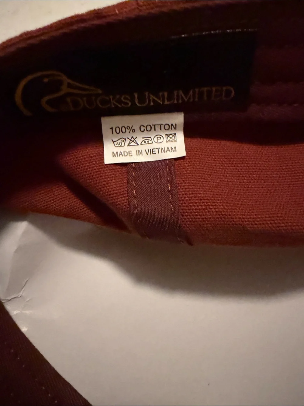Ducks Unlimited Men's Brown Cotton Duck Patch Cap